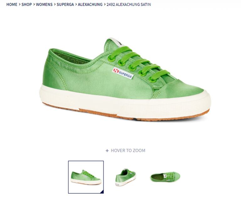 La ´it girl´anunció en su cuenta de Instagram su nueva colección (Crédito: www.superga.co.uk)