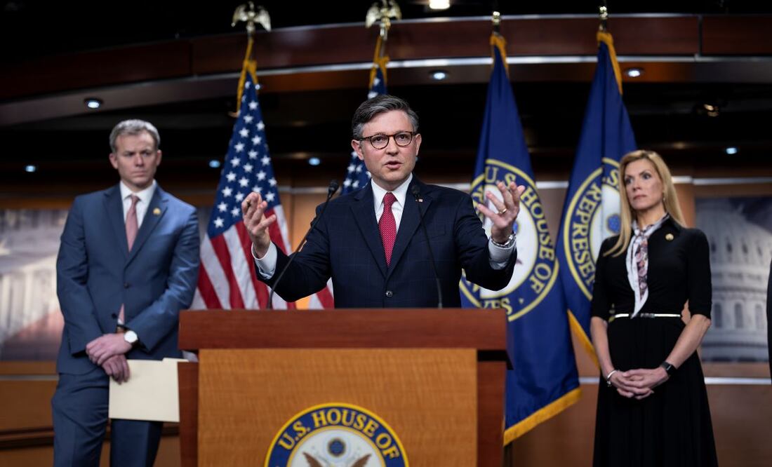 El titular de la Cámara de Representantes, Mike Johnson, republicano por Luisiana. FOTO: SCOTT APPLEWHITE. AP
