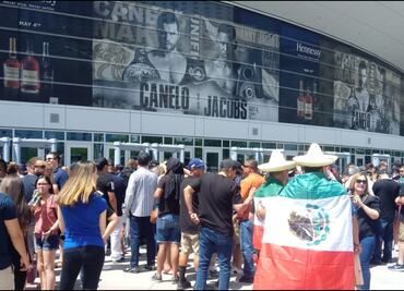 Mexicanos se hacen presentes para el pesaje de la Canelo-Jacobs