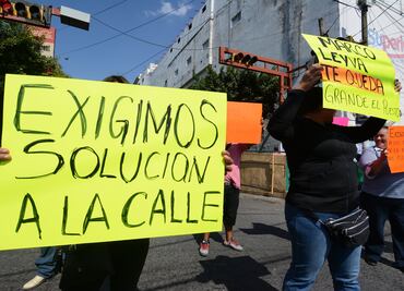 Protestan comerciantes por obra inconclusa en Chilpancingo