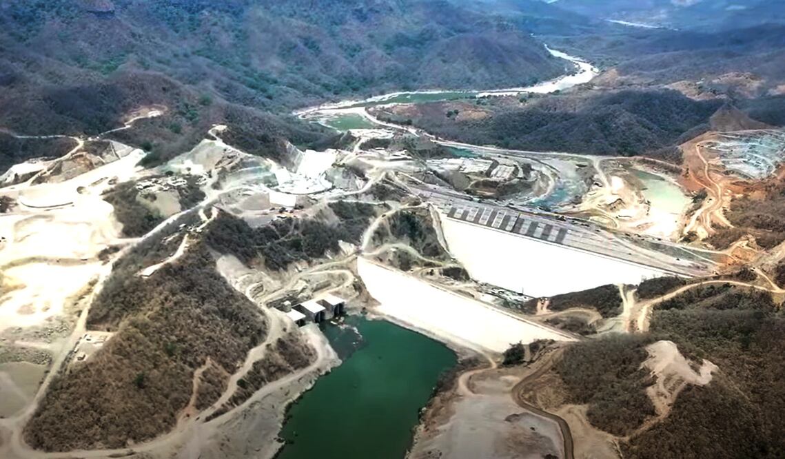 Presa Santa María en el municipio de El Rosario, Sinaloa