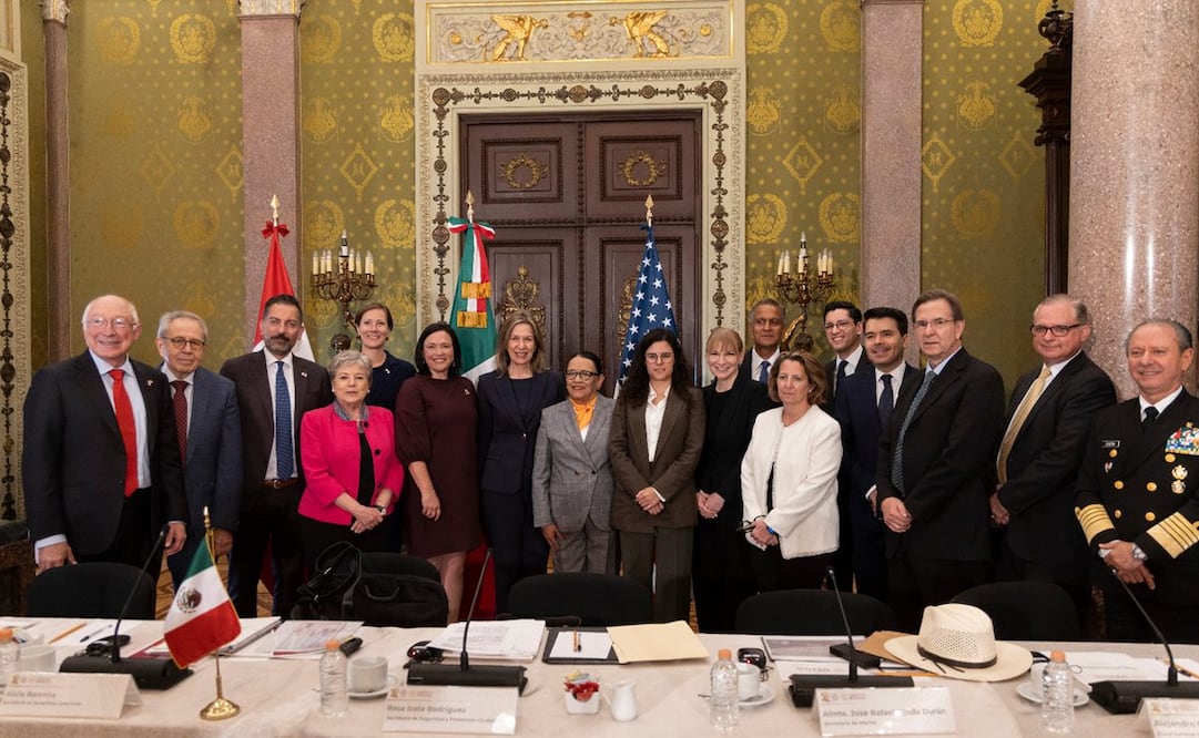 Comité Trilateral de América del Norte contra del tráfico de fentanilo entre México, Estados Unidos y Canadá. Foto: Presidencia