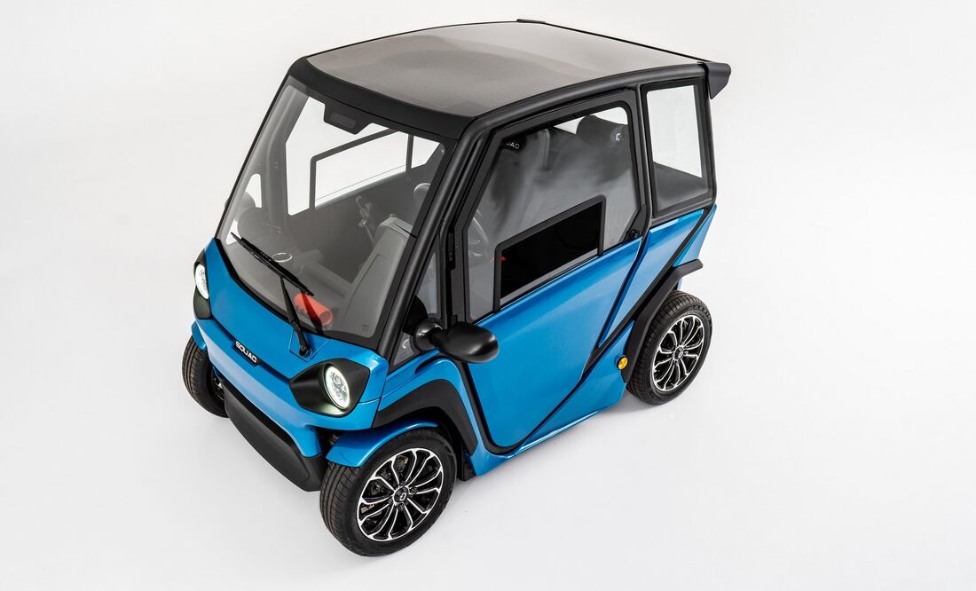 Conoce al Squad, el mini auto eléctrico que se recarga con el sol
