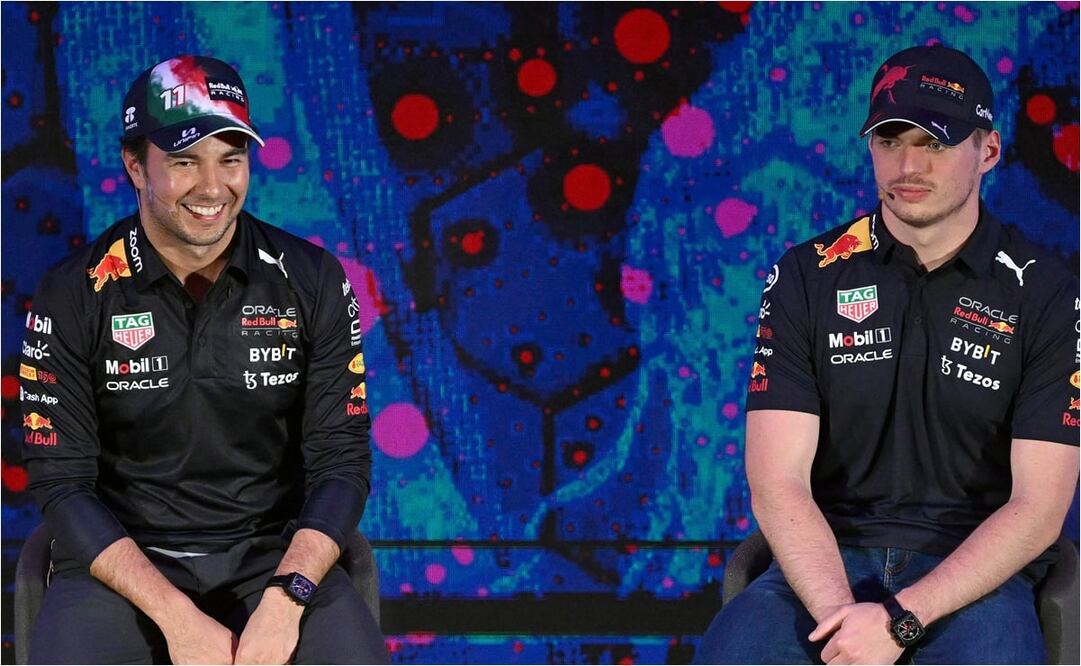 Checo Pérez y Max Verstappen en México / FOTO: AFP