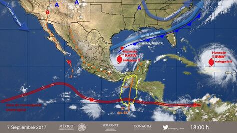 Van 11 de los 15 ciclones tropicales pronosticados para el Atlántico: Conagua