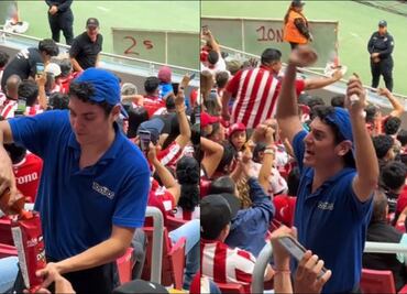VIDEO: Vendedor del estadio Akron se hace viral por cantar porras de Chivas como un aficionado más