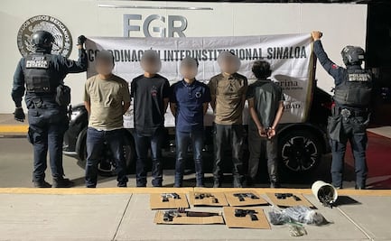 Caen ocho sujetos con arsenal en dos acciones distintas en Culiacán; reportan un lesionado 