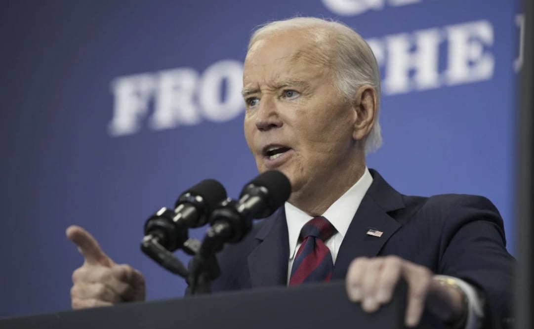 El presidente de Estados Unidos, Joe Biden, habló sobre los planes económicos de su gobierno y el futuro de la economía estadounidense en la Brookings Institution en Washington, el 10 de diciembre de 2024. Foto: AP
