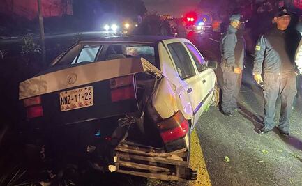 Policías alcoholizados chocan contra 2 autos y fallece uno de los conductores en Tlalmanalco