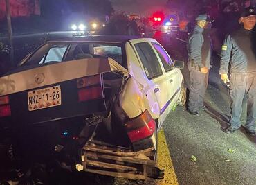 Policías alcoholizados chocan contra 2 autos y fallece uno de los conductores en Tlalmanalco