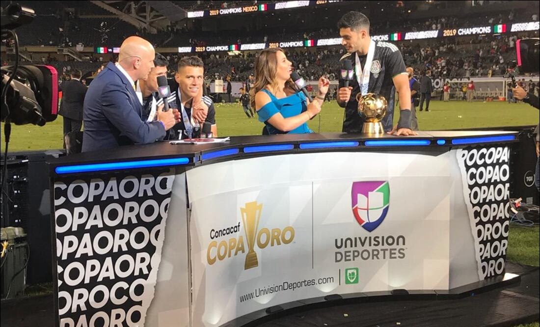 Cobertura de Univision Deportes. Foto: Twitter