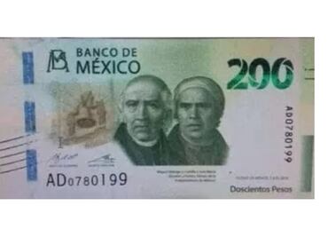 Así será el nuevo billete de $200, confirman fuentes bancarias