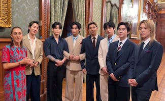 VIDEO: Con un sí, BTS acepta regresar a México en 2027; Sheinbaum comparte momento de la propuesta 