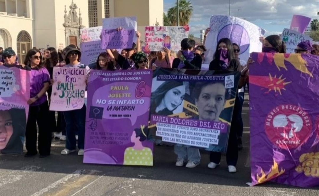 8M en Sonora: Colectivas convocan a marcha por el Día Internacional de la Mujer (05/03/2026). Foto: Especial