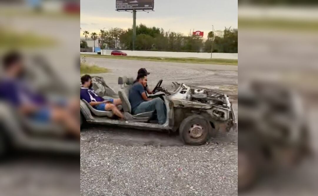 La idea de modificar el auto surgió por motivos escolares. Foto: TikTok/axlballeza7