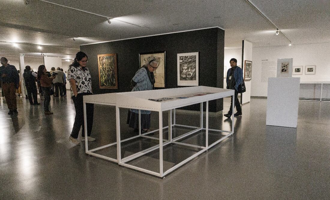 Conmemoración al 50 aniversario del Museo Carrillo Gil con un recorrido de exposiciones como una colección de Siqueiros y Carrillo Gil con la compañía de Tatiana Cuevas,Gabriela Saenz Carrillo y Lucina Jiménez. Foto: Yaretzy M. Osnaya /EL UNIVERSAL.