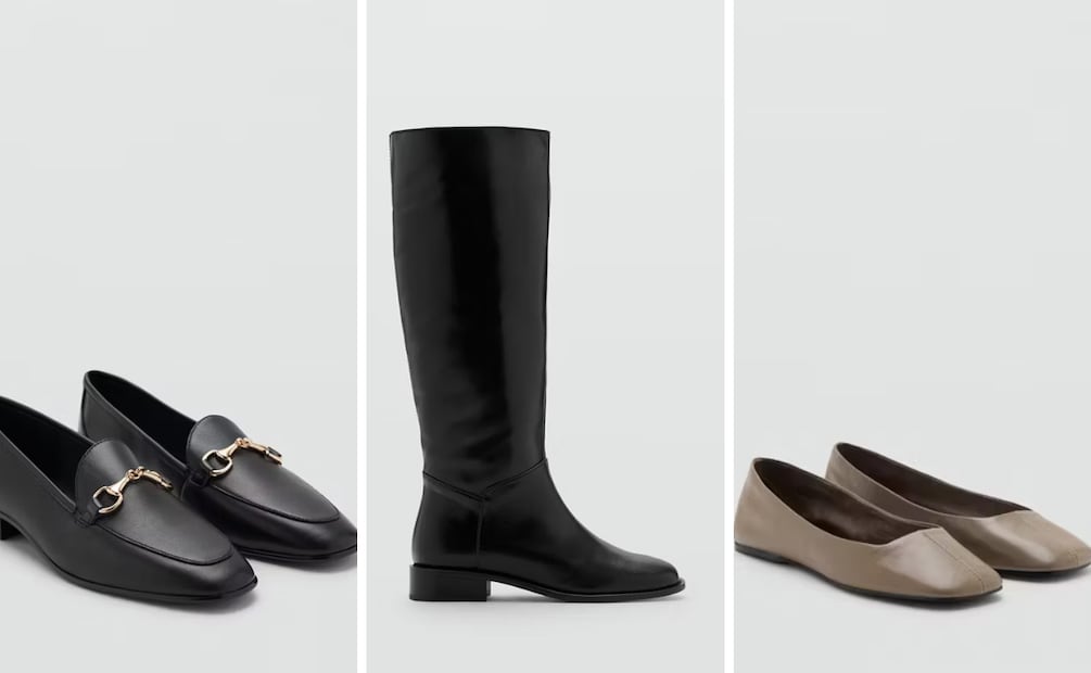 Los zapatos de piel siempre son una buena opción para tener en tu clóset. Foto: Mango