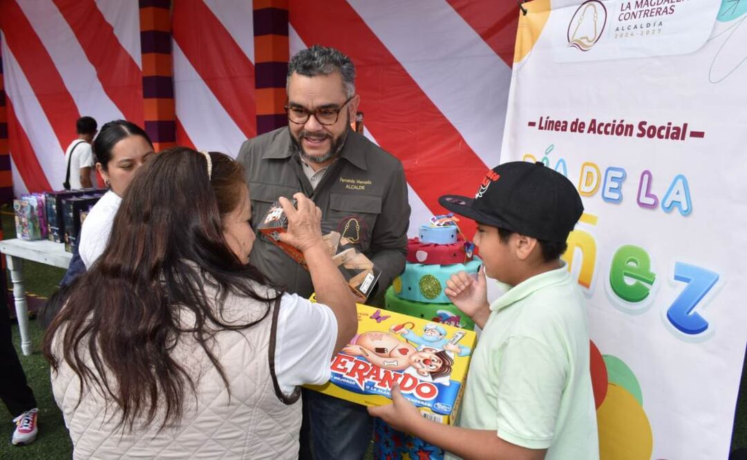 Miles de niñas y niños disfrutaron de bailes, juegos y música en la alcaldía La Magdalena Contreras. Foto: Omar Díaz / El Universal