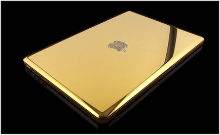 Diseñan MacBook Pro de oro puro
