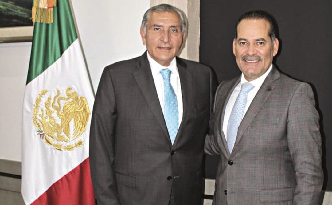 Adán Augusto López, titular de Segob, recibió a Martín Orozco. Foto: Especial