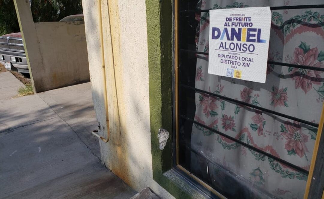 Casa de Campaña de Daniel Alonso Rodríguez Pérez, candidato a diputado local por el distrito de Tula. Foto: Archivo/El Universal.