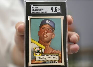 Tarjeta del beisbolista Micke Mantle se vende en millonaria cifra que supera la playera de Maradona