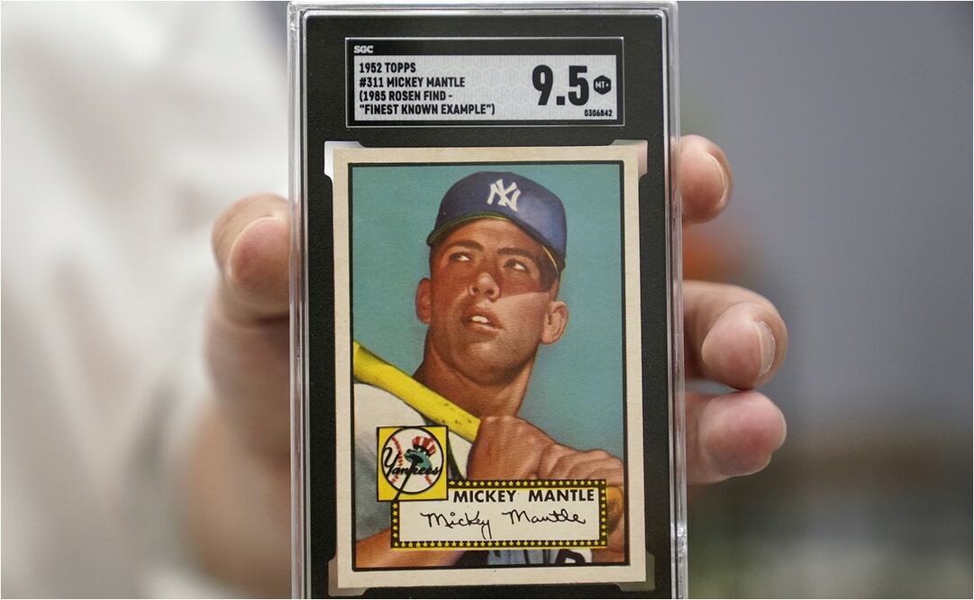 Tarjeta del beisbolista Micke Mantle se vende en millonaria cifra que supera la playera de Maradona / FOTO: AP