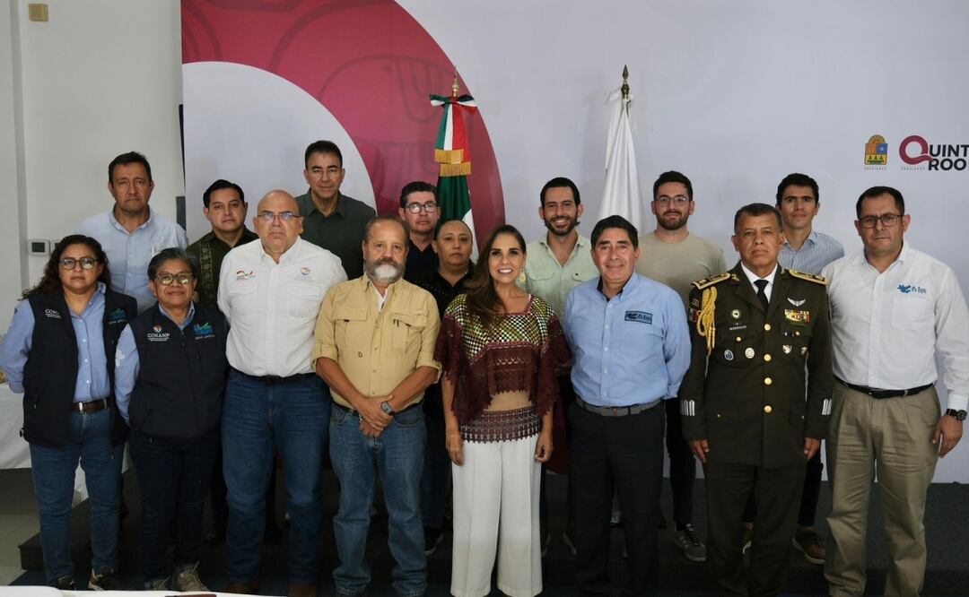 La gobernadora de Quintana Roo, Mara Lezama encabezó una reunión de trabajo con el objetivo de asegurar el acceso libre a las playas de Tulum. Foto: Especial