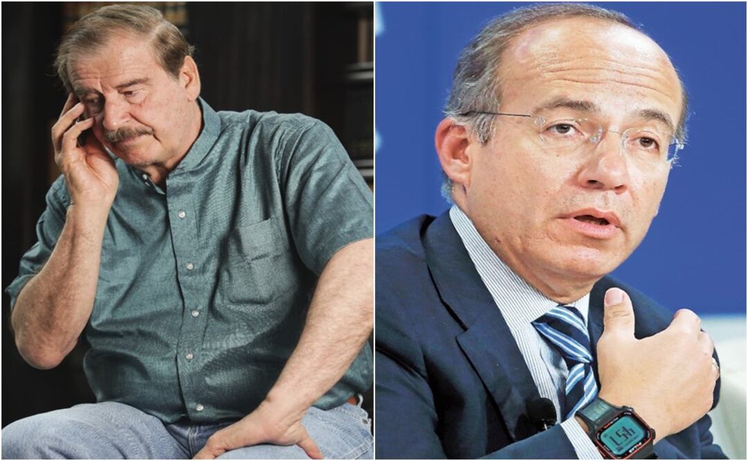 Left: Vicente Fox (Juan Boites/EL UNIVERSAL)/Right: Felipe Calderón (Ruben Sprich/REUTERS)