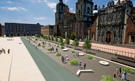 Serán peatonales calles que rodean al Zócalo