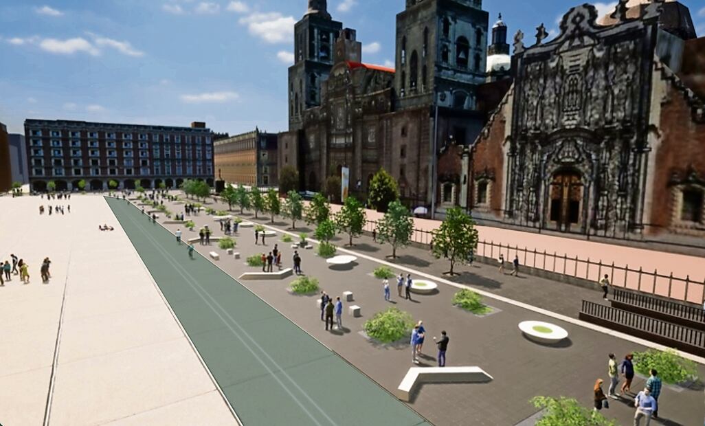 Serán peatonales calles que rodean al Zócalo