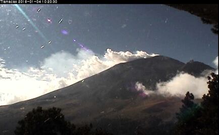 "Popo" mantiene baja actividad sísmica