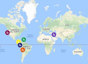 MAPA. Recuento de sismos en el mundo tras el 19-S en México