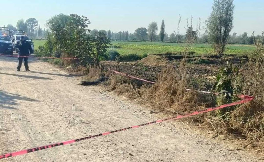 Hallan cadáver de una mujer en Tlahuelilpan, Hidalgo; cuerpo presenta signos de violencia y disparos (07/01/2026). Foto: Especial