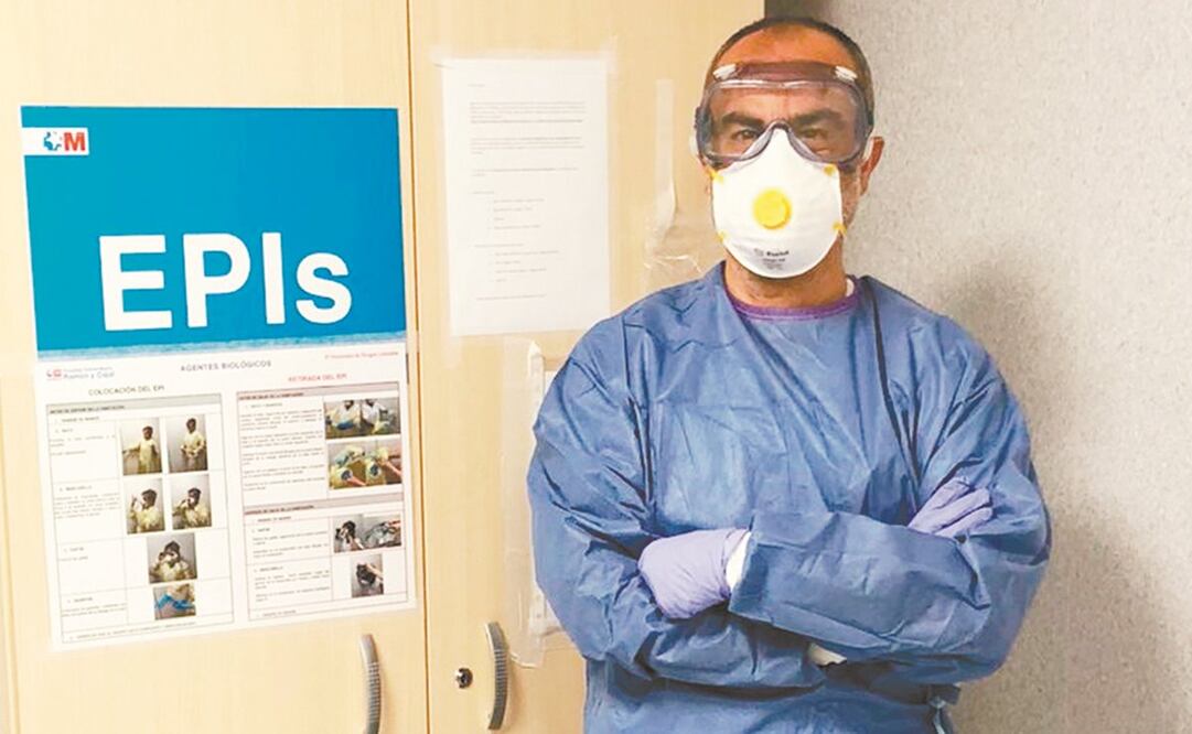 Jesús Corres trabaja en Urgencias del Hospital Ramón y Cajal. Foto: Cortesía