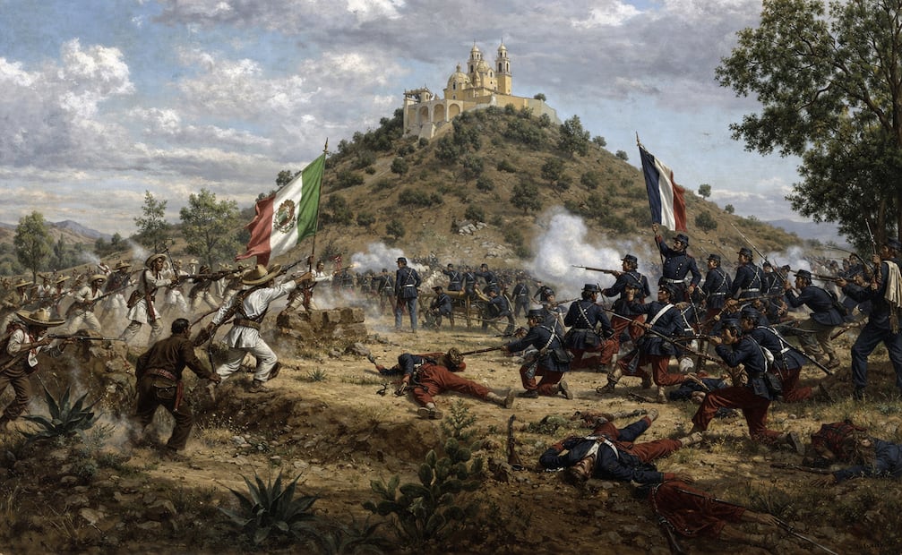 5 de mayo, aniversario de la Batalla de Puebla. Foto: Creada con IA