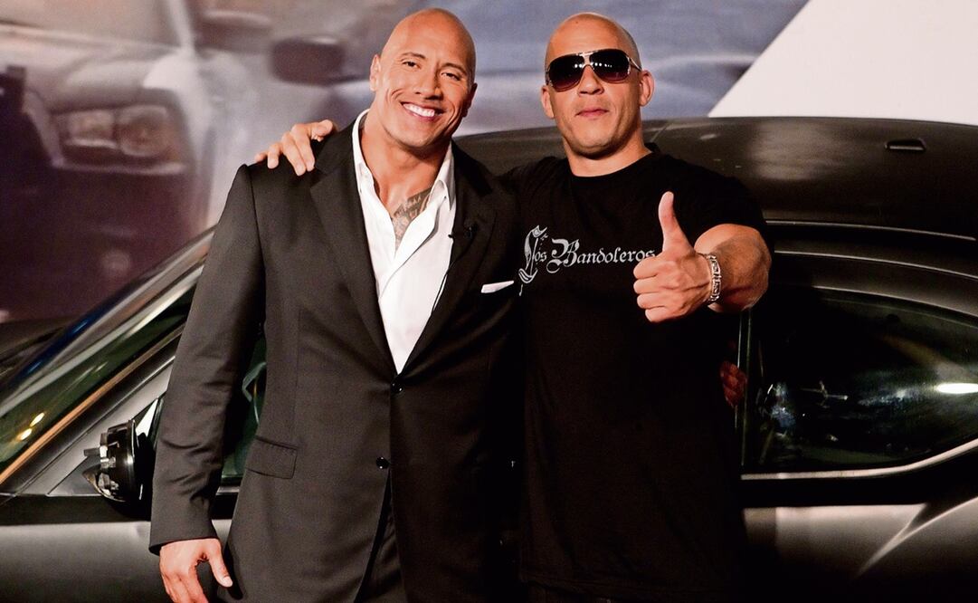 Dwayne Johnson y Vin Diesel. Foto: Archivo 