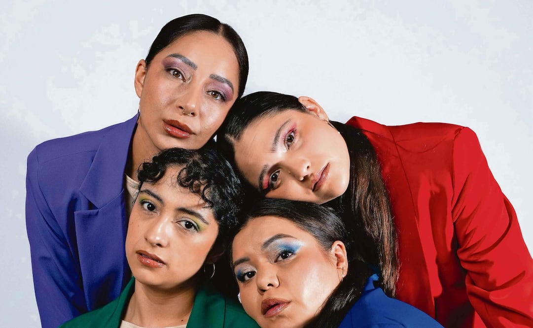 Ana Lucía Santibañez, Fabiola Villapando, Luisa Guzmán Quintero y Sharon Ayón, el elenco que se presenta en el Foro Shakespeare.  Foto: Consecuencias