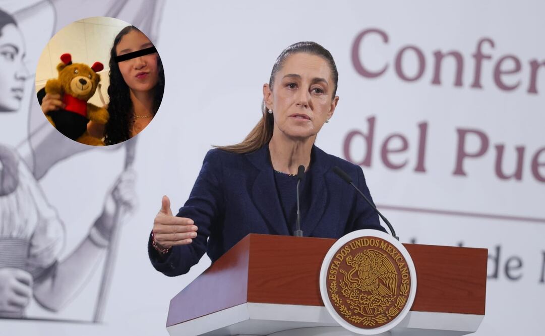 Sheinbaum ofrece ayuda a familia de Paloma Nicole, adolescente fallecida tras cirugía estética en Durango. Foto: Gabriel Pano / EL UNIVERSAL