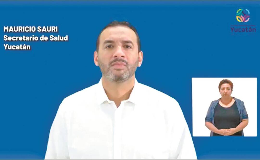 Mauricio Sauri, secretario de Salud estatal, señaló que la variante británica de Covid-19 es más contagiosa. Foto: Especial.
