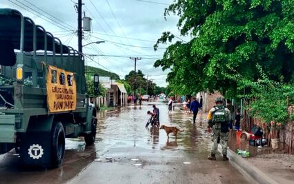 Implementan plan DN-III en municipios de Sinaloa tras afectaciones por la tormenta tropical Lorena