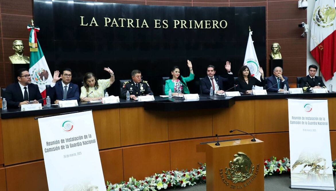 Senado instala Comisión de la Guardia Nacional, con la presencia del Comandante de la GN, Hernán Cortés Hernández. Foto: @senadomexicano