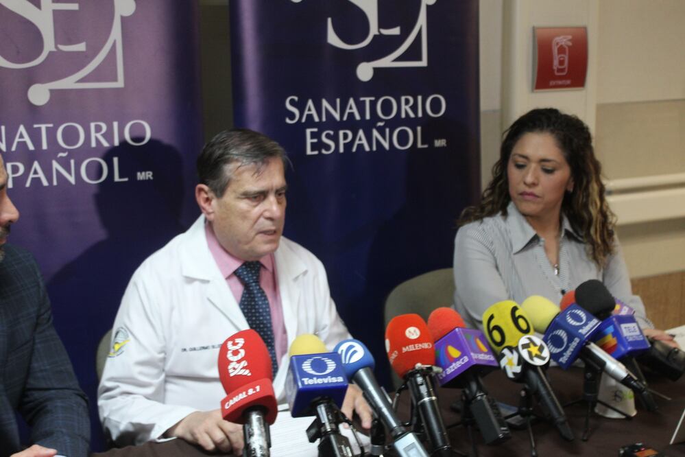 Rueda de prensa sobre el parte médico de los heridos en Coahuila. FOTO: Francisco Rodríguez