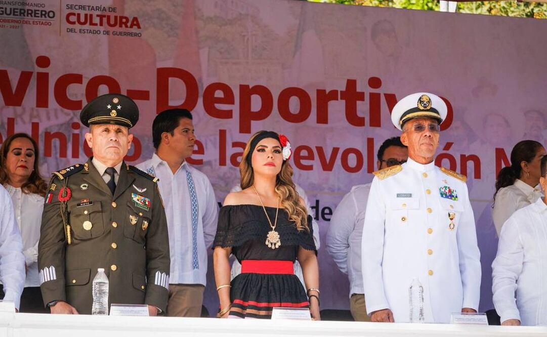 Desfile del 20 de noviembre en Guerrero, lo encabeza la gobernadora Evelyn Salgado / Foto: Especial