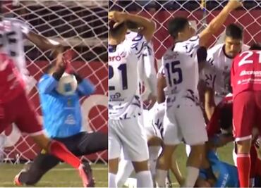 Adrián de Lemos, portero costarricense sufre conmoción cerebral por un balonazo; Estas son las dramáticas imágenes