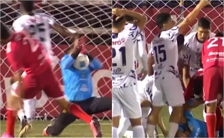 Adrián de Lemos, portero costarricense sufre conmoción cerebral por un balonazo; Estas son las dramáticas imágenes