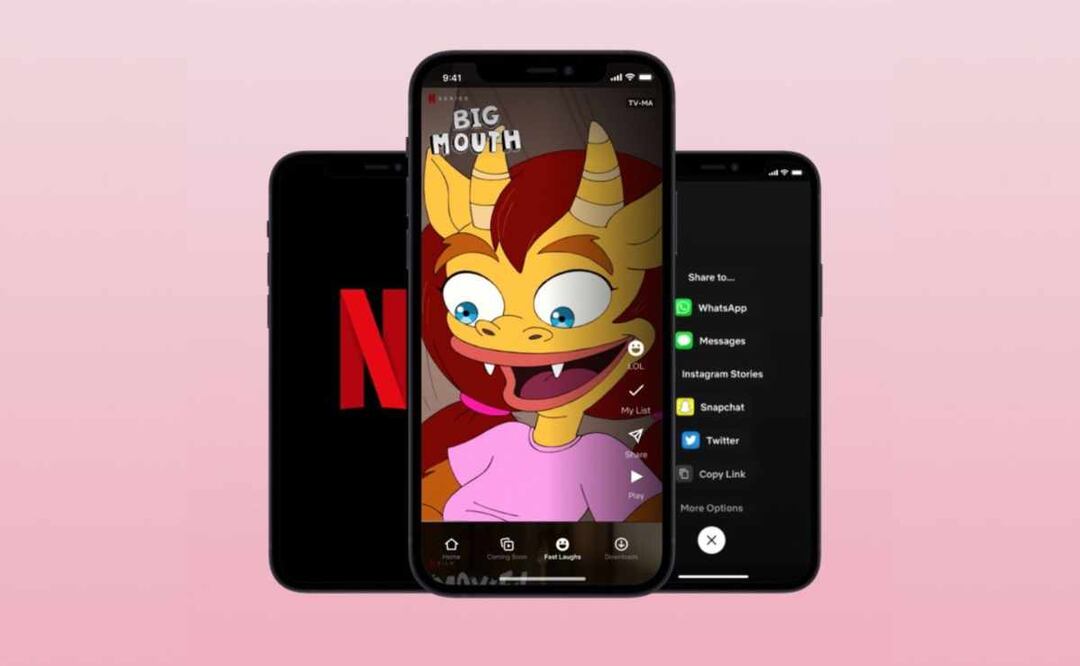 Fast Laughs de Netflix, al puro estilo de TikTok, llega a las smart TVs 