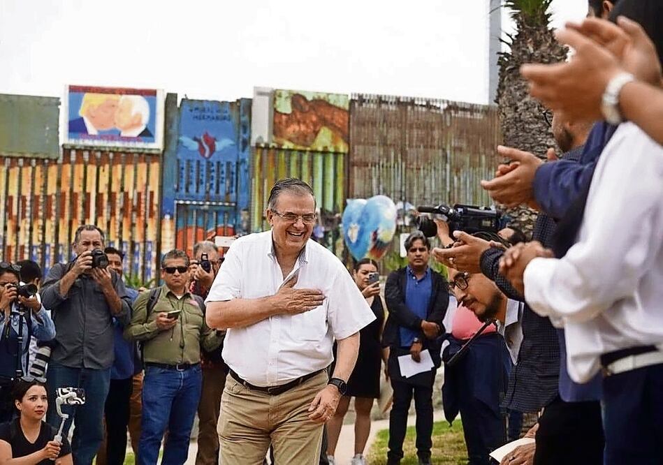 Marcelo Ebrard estuvo en Baja California. Foto: Especiales