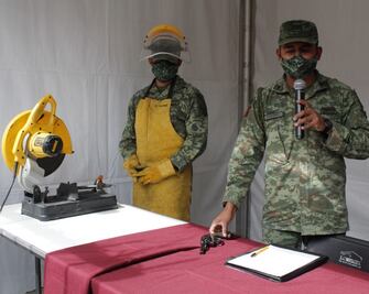 Ciudadanos entregan subametralladoras, rifles, fusiles por programa “Sí al Desarme, Sí a la Paz 2022” 