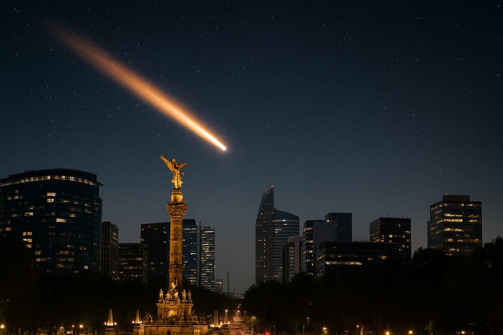 Conoce la fecha exacta en la que el Cometa Lemmon podrá verse en su máximo esplendor desde México. Foto: Creada con IA (ChatGPT)